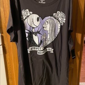 Torrid Jack and Sally tee shirt - Simply Meant to Be - Size 5 - New with tags.